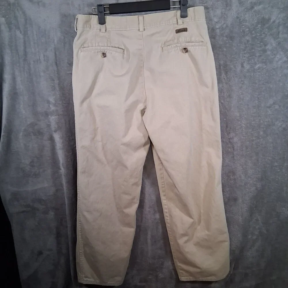 Woolrich Khaki Pants Mens 31x30‎ Khaki Beige Straight Fit Vtg 90s Casual Preppy